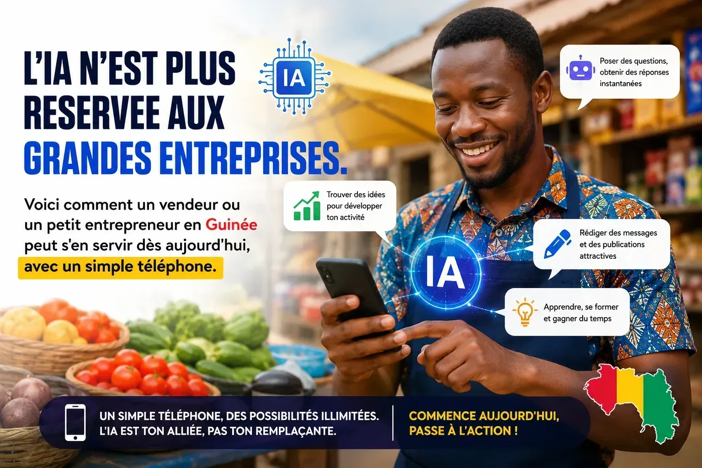 L'intelligence artificielle, un outil a la portee des entrepreneurs guineens