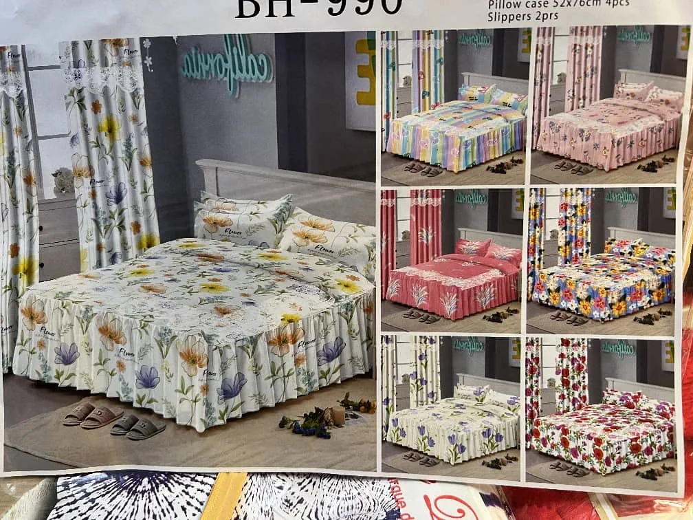 Un ensemble de draps et rideaux élégant de 10 pièces