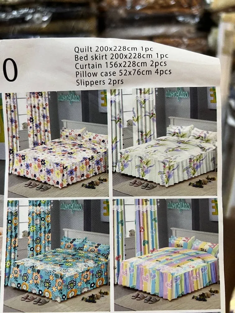 Un ensemble de draps et rideaux élégant de 10 pièces