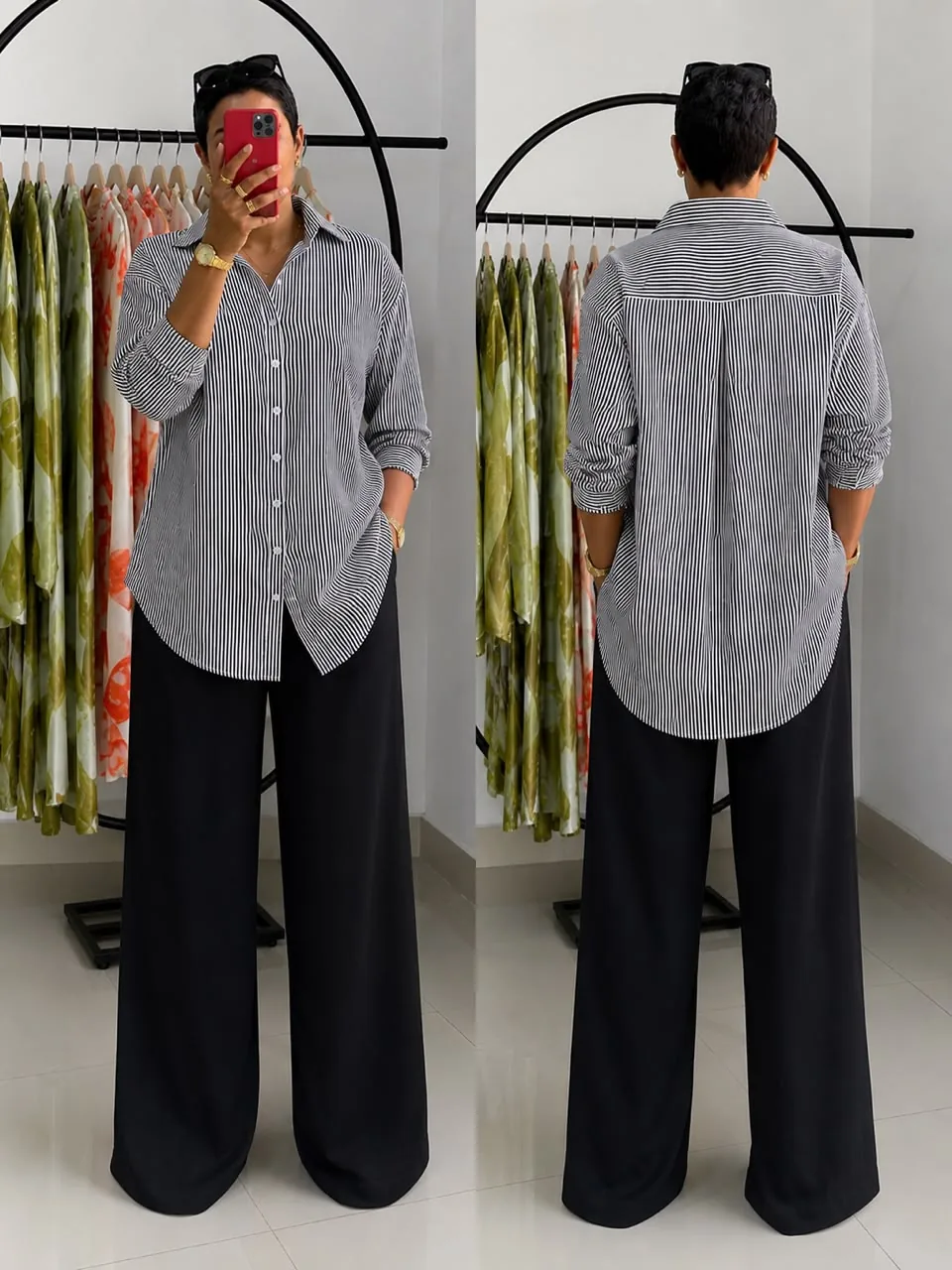 Pantalon tissu