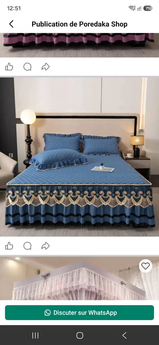 ✨ House Shop – Tout pour une Maison Élégante : Rideaux, Draps, Coussins, Moustiquaires & Papiers Peints