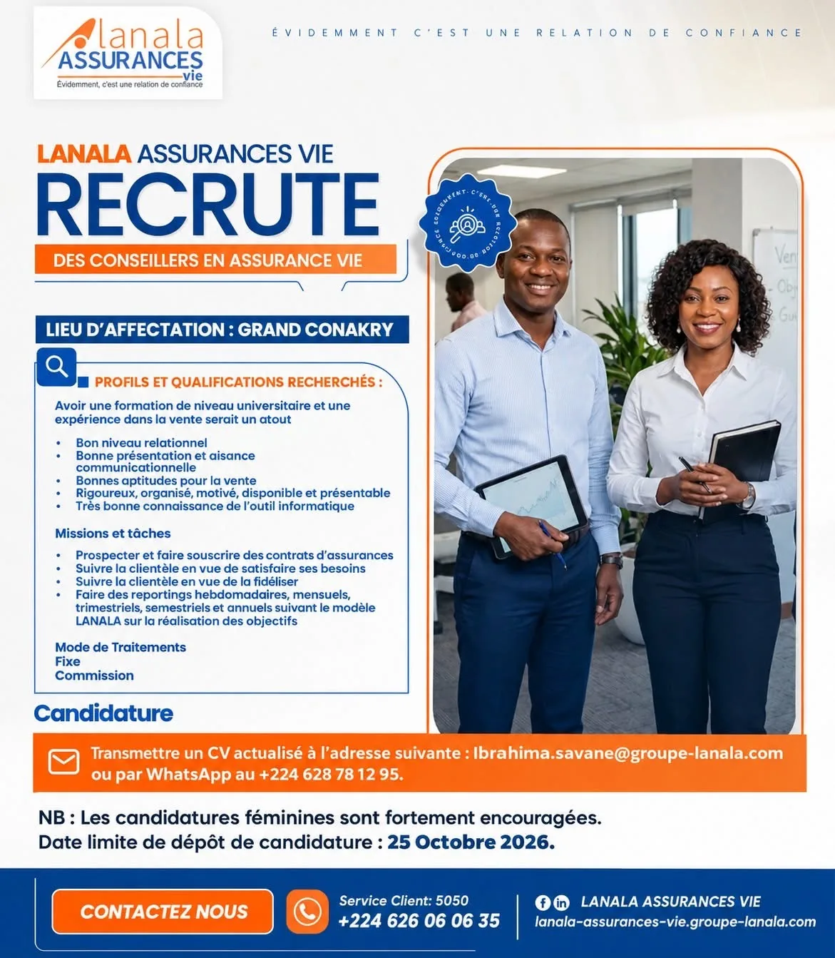 Plusieurs Conseillers en Assurance Vie (H/F)
