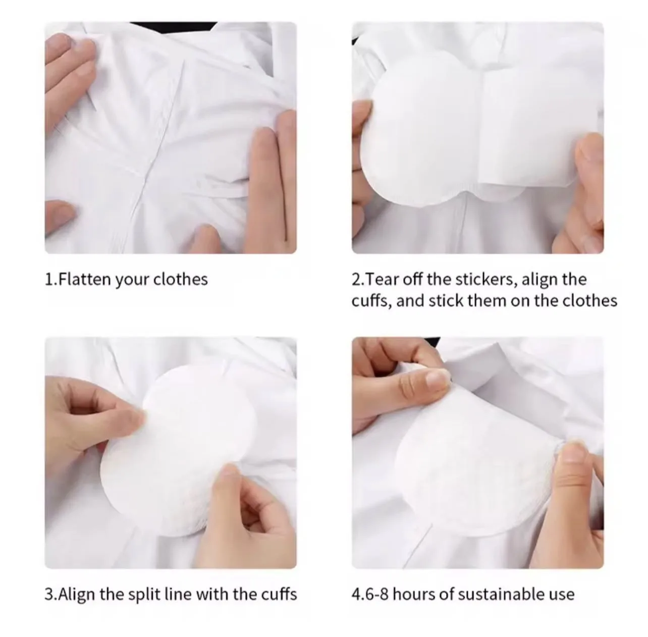 Tampons anti transpirant pour les aisselles