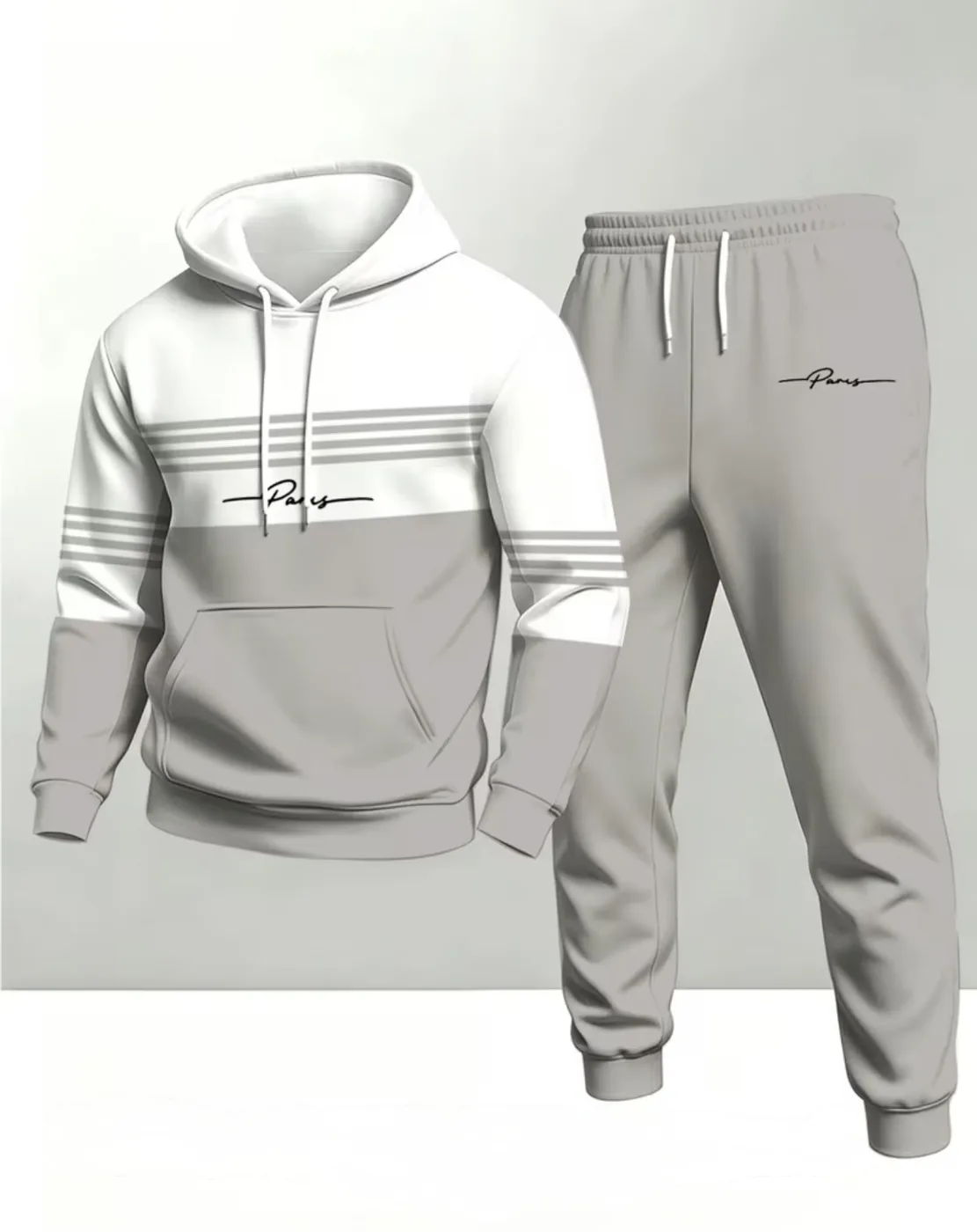 Ensemble sweat-shirt à capuche tendance automne-hiver