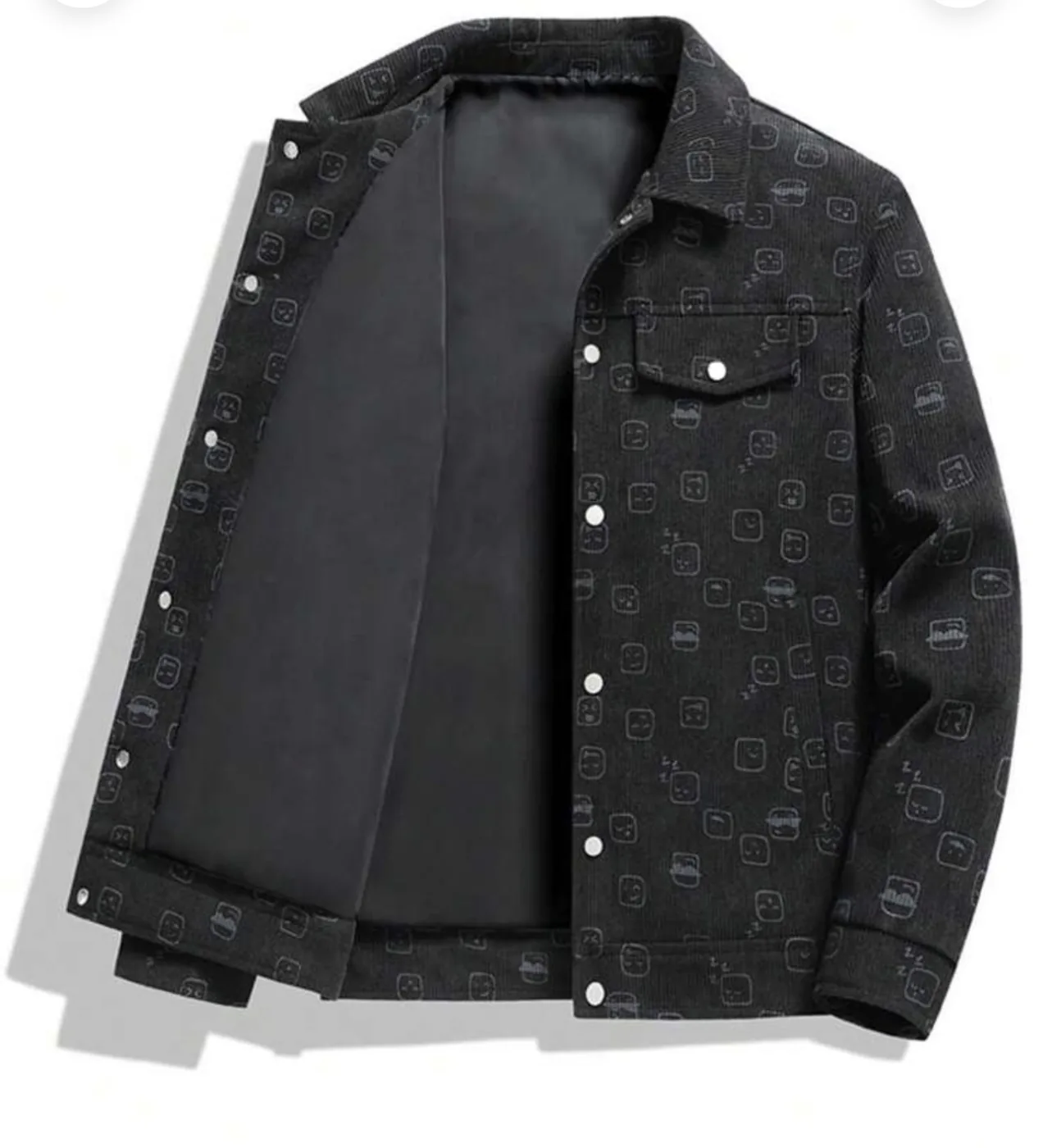 Veste en velours côtelé imprimée