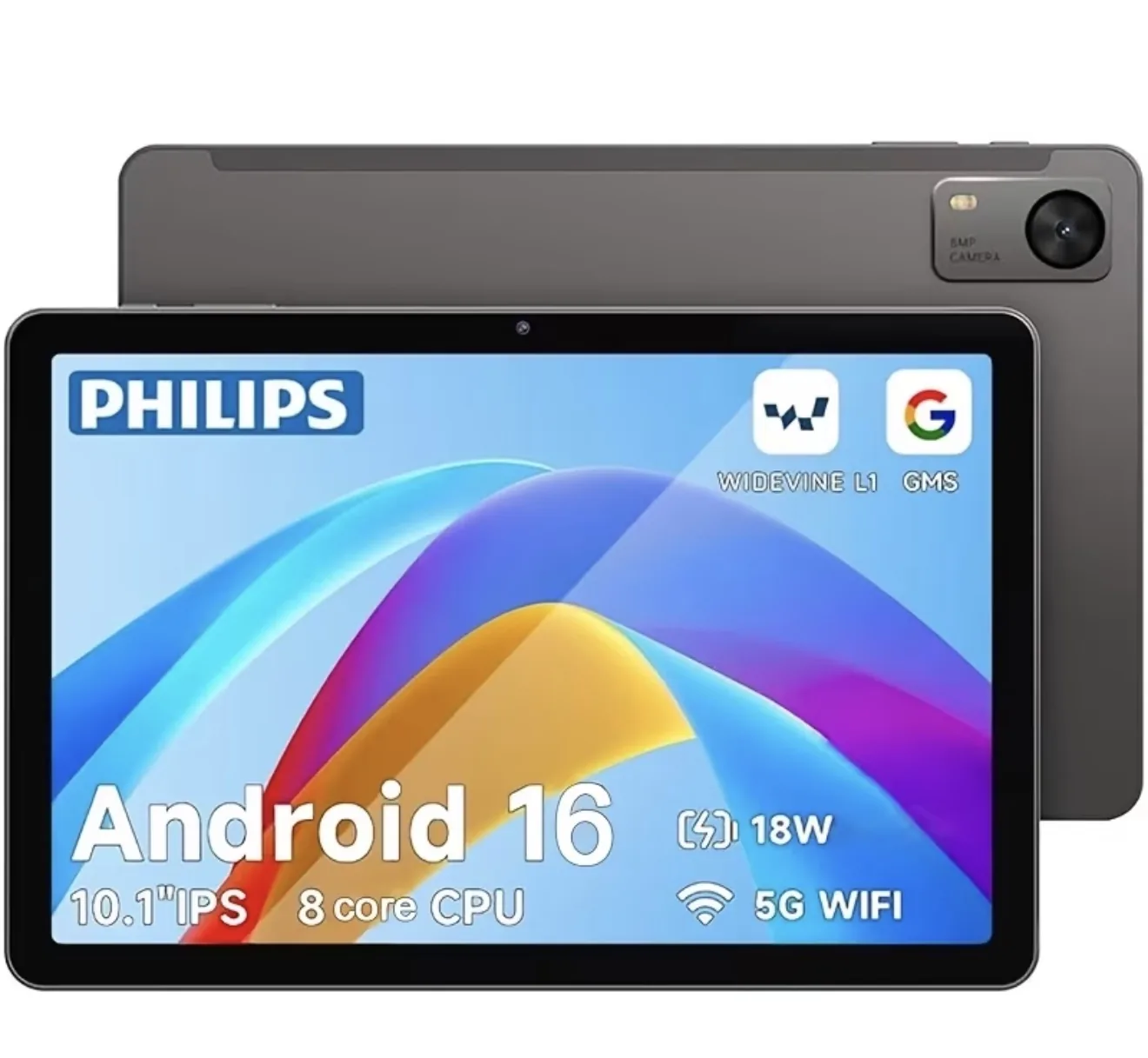 Tablette PHILIPS T7315 10,1 pouces, système Android 16
