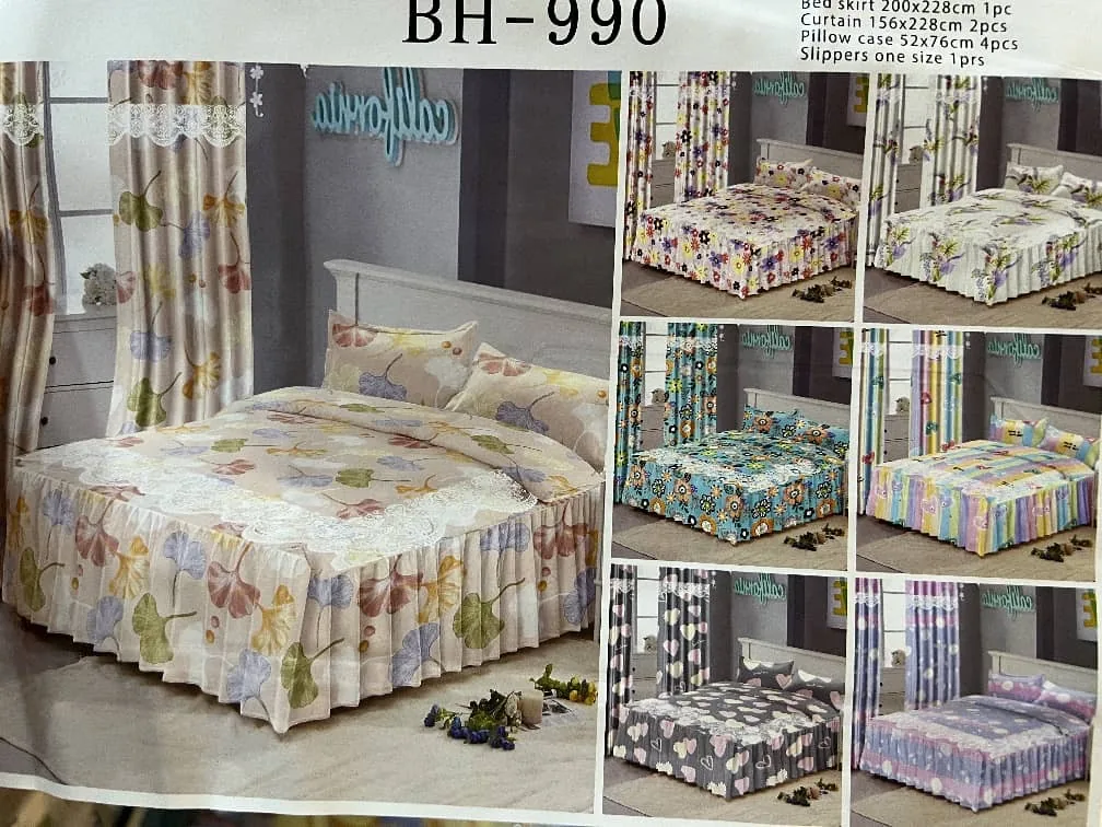 Un ensemble de draps et rideaux élégant de 10 pièces