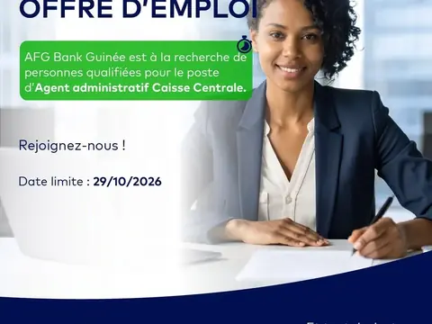 Agent Administratif Caisse Centrale (H/F)