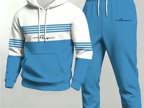 Ensemble sweat-shirt à capuche tendance automne-hiver