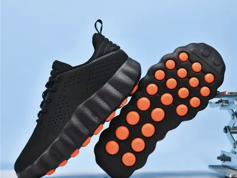 Chaussures de sport à technologie de massage par détection de mouvement du pied